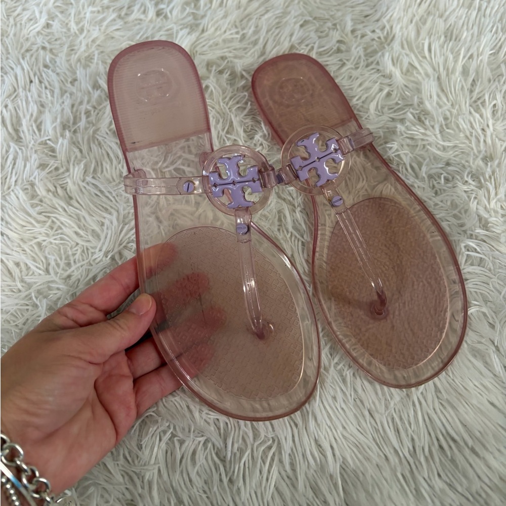 Tory Burch Mini Miller Jelly Sandal - Size 8 - lilac color - Picture 2 of 10